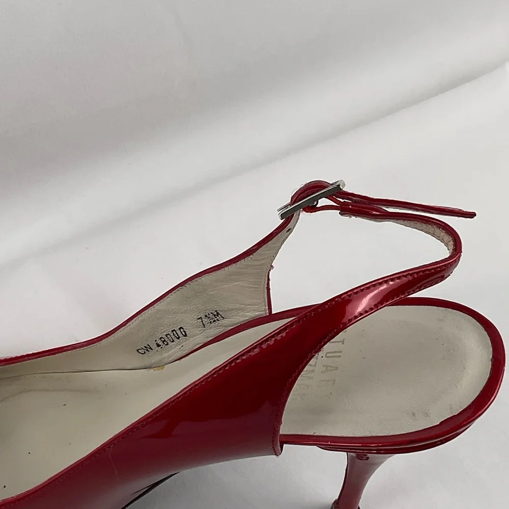 Stuart Weitzman Red Patent‎ Leather Heels
